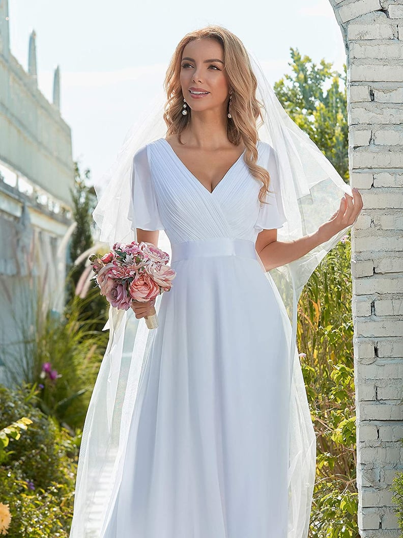 A Flowy Dress: Ever-Pretty Short-Sleeve V-Neck Evening Dress