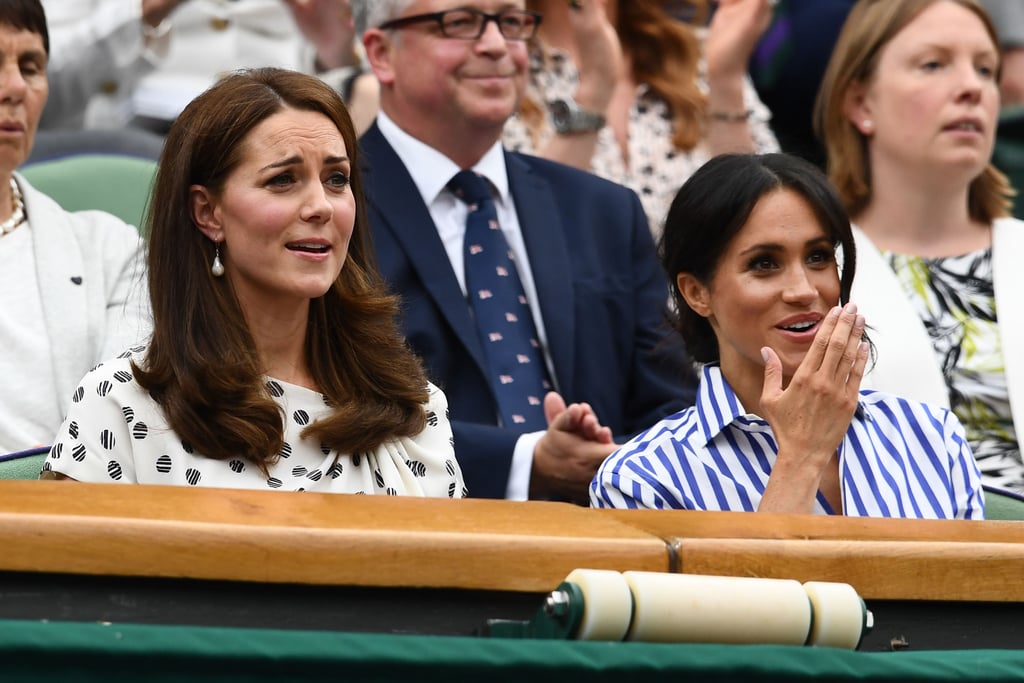 Kate Middleton and Meghan Markle at Wimbledon 2018