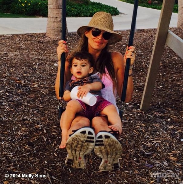 Molly Sims and Brooks