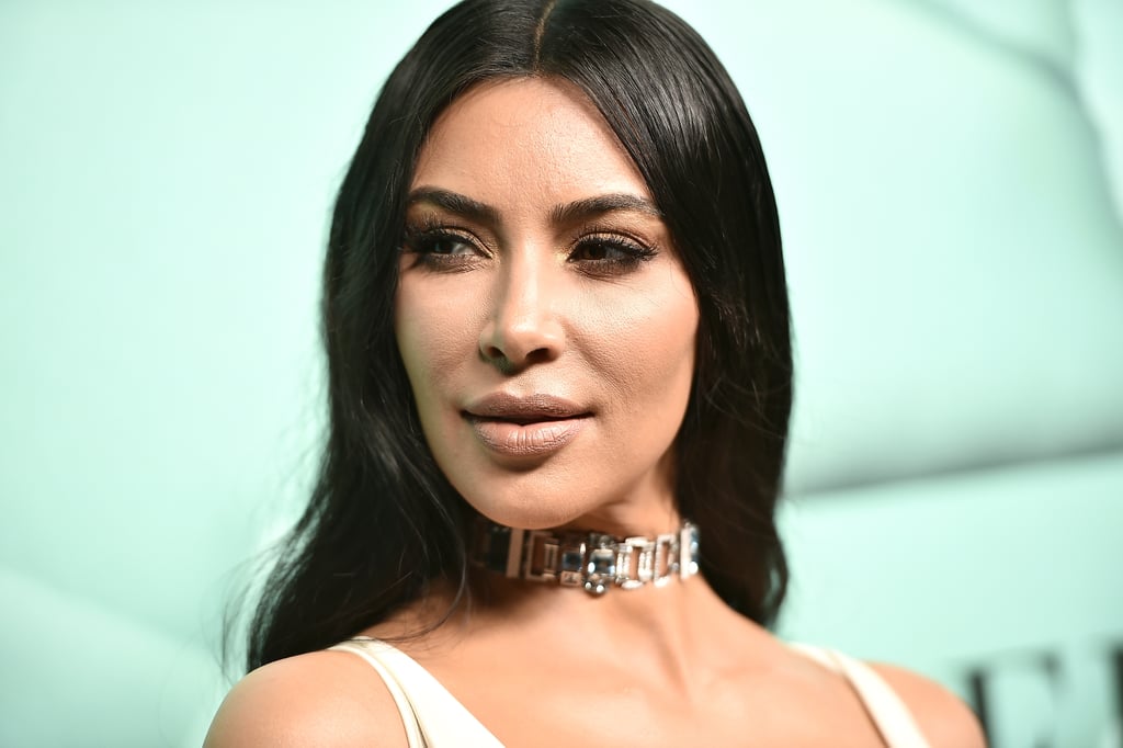 Kim Kardashian White Dress and Tiffany & Co. Choker 2018