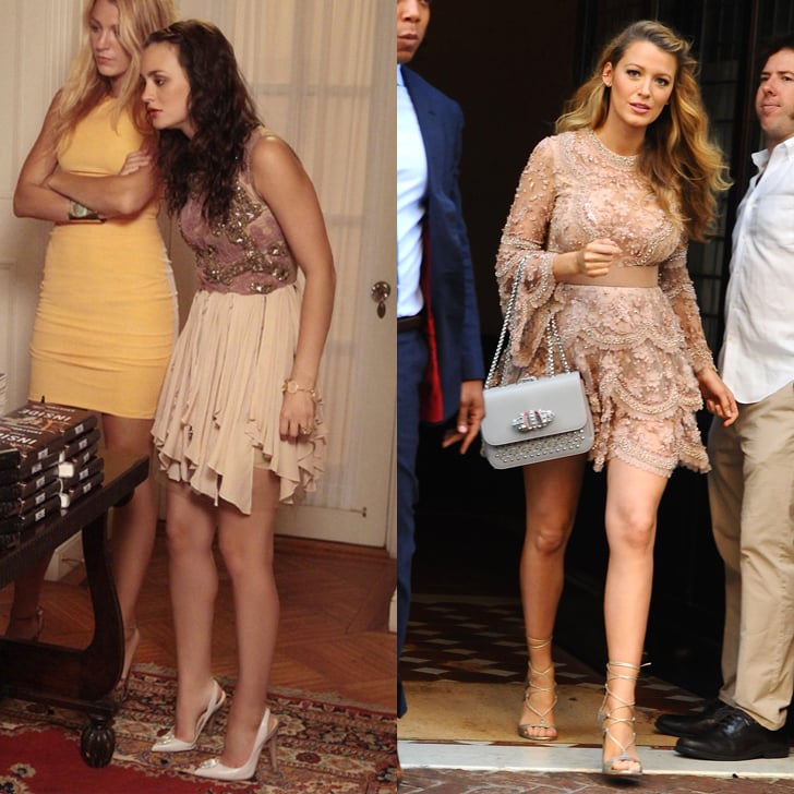 blair waldorf pink dress