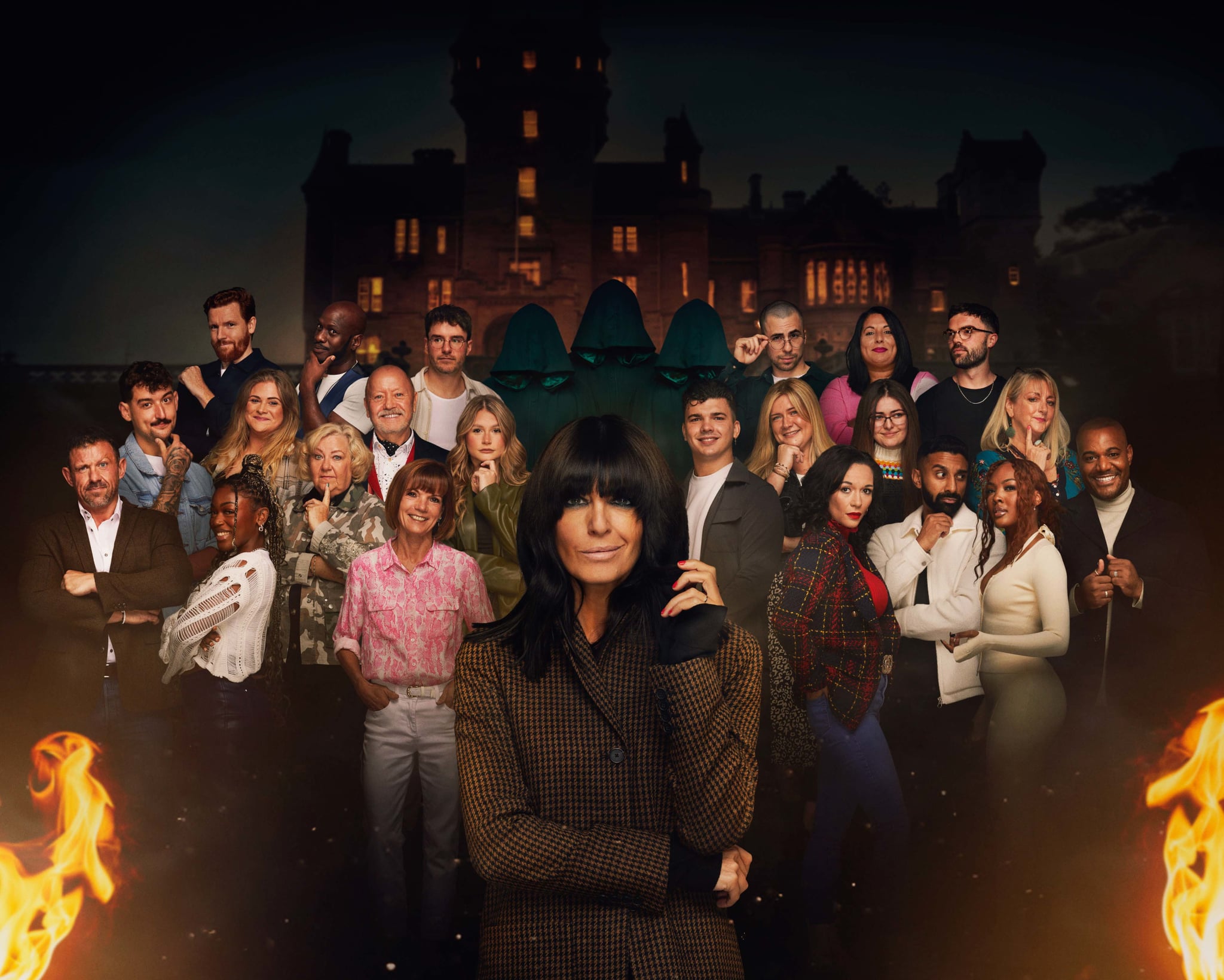 The Traitors II,03-01-2024,Andrew, Jonny, Paul, Jasmine, Charlie, Anthony, Sonja, Aubrey,  Diane, Brian, Mollie, Claudia Winkleman, Harry, Zack, Evie, Charlotte, Ash, Meg, Jaz, Kyra, Ross, Tracey & Miles.,***STRICTLY EMBARGOED FOR PUBLICATION UNTIL 00:00:01 Hrs, 02/01/2024*** ,Studio Lambert,Mark Mainz