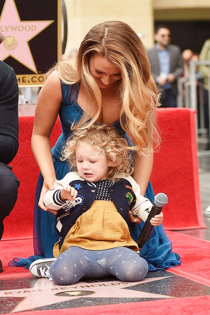 Blake and James posed for a photo in front of Ryan's star in December 2016.