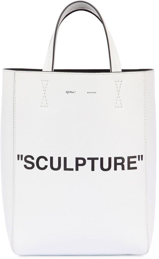 Sculpture leather tote