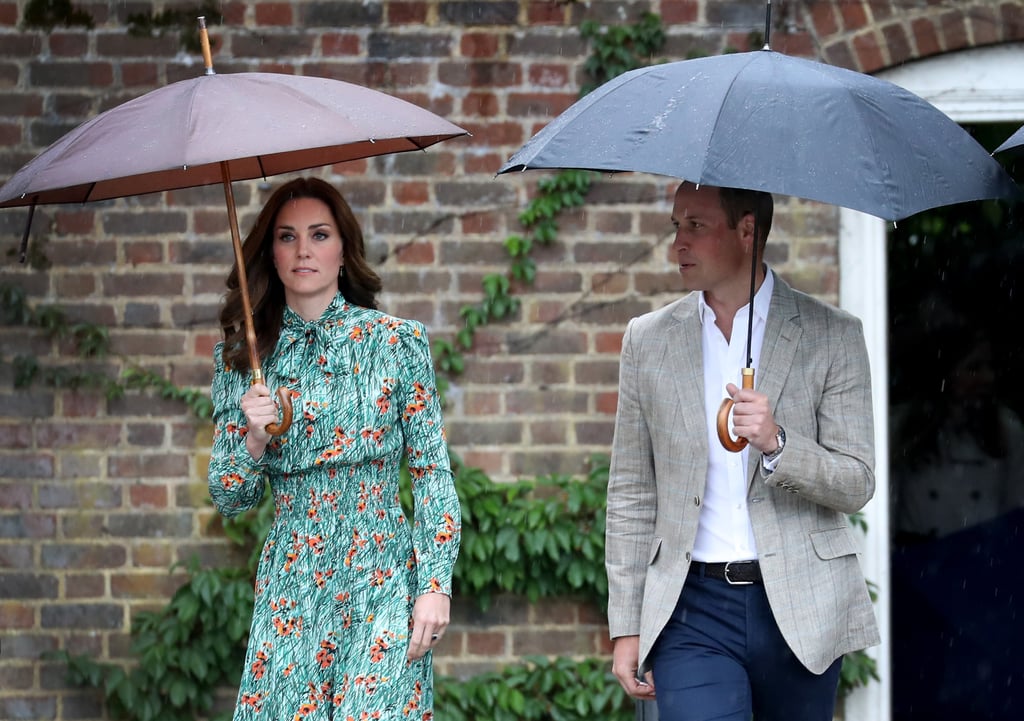 William and Harry at Princess Diana Garden Kensington Palace