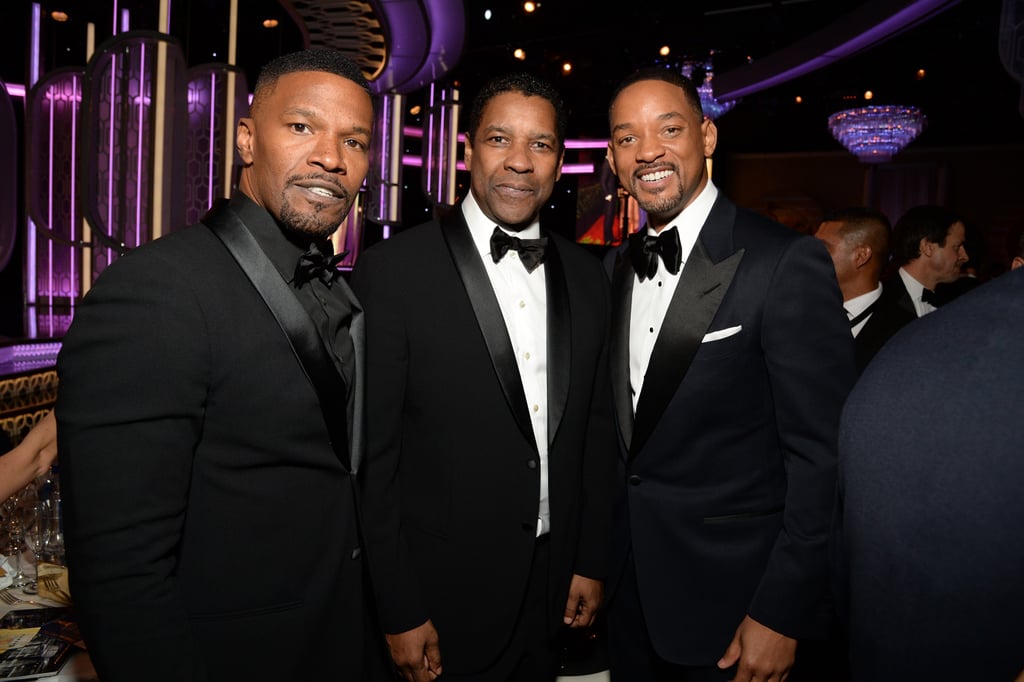 Jamie Foxx and Will Smith, Ali Former Costars at the Golden Globes