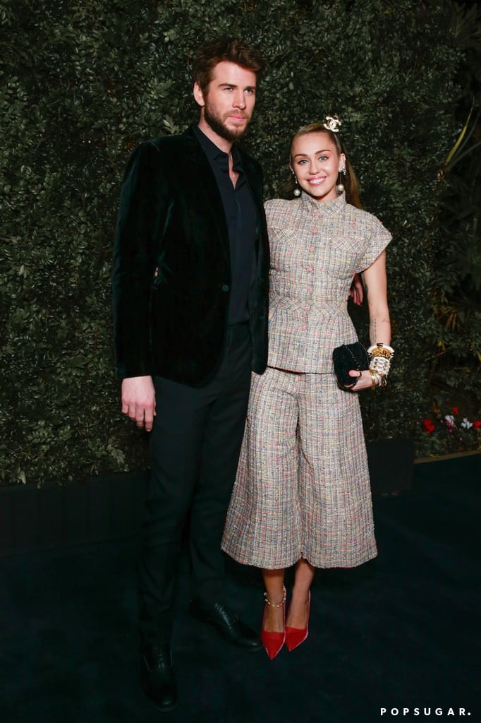 Miley Cyrus and Liam Hemsworth at Chanel Oscar Preparty 2019