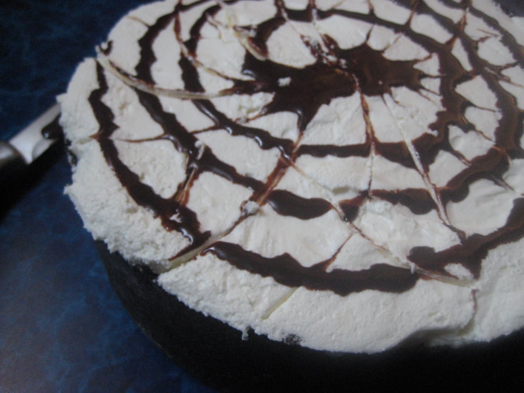 No-Bake Spiderweb Cheesecake