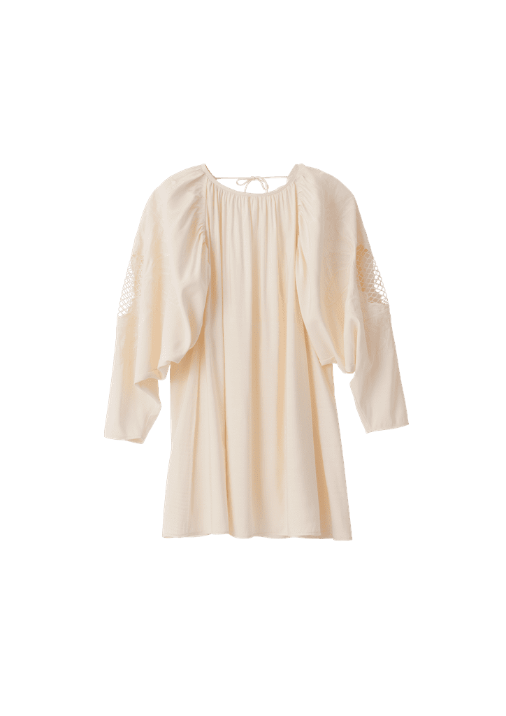 Puff-Sleeve Dress