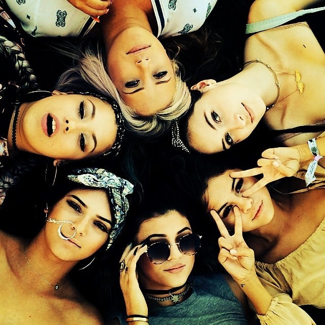 Selena Gomez had Coachella fun with Kylie and Kendall Jenner.
Source: Instagram user selenagomez