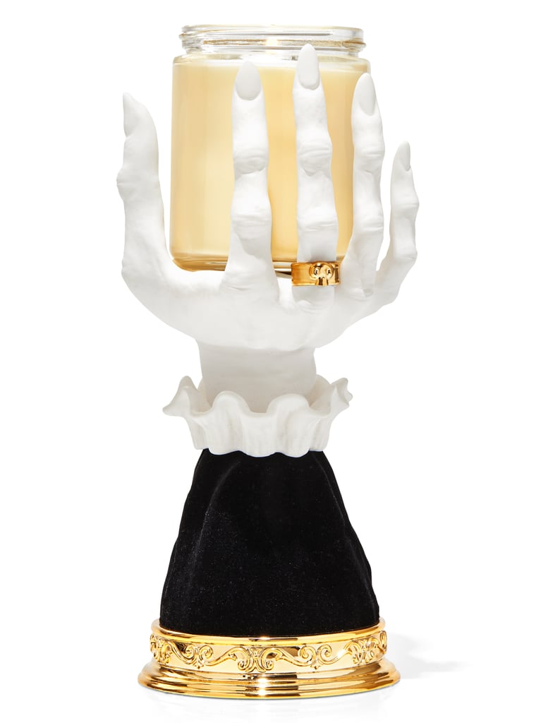 Witch Hand Single Wick Candle Pedestal ($40)