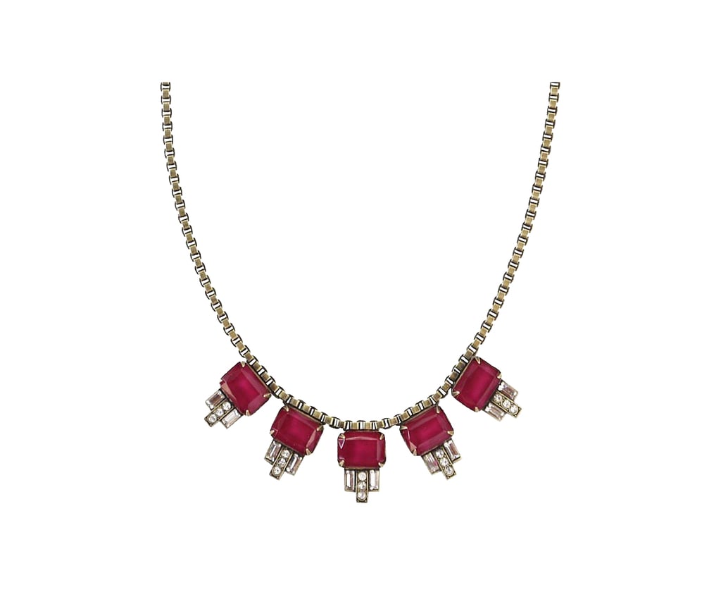 Loren Hope Alex Petite Necklace, Merlot ($118)