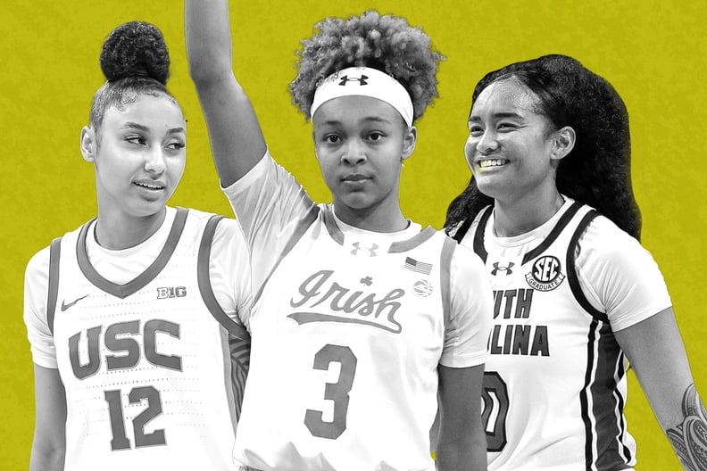 Collage of Juju Watkins, Hannah Hidalgo and Te-Hina Paopao.