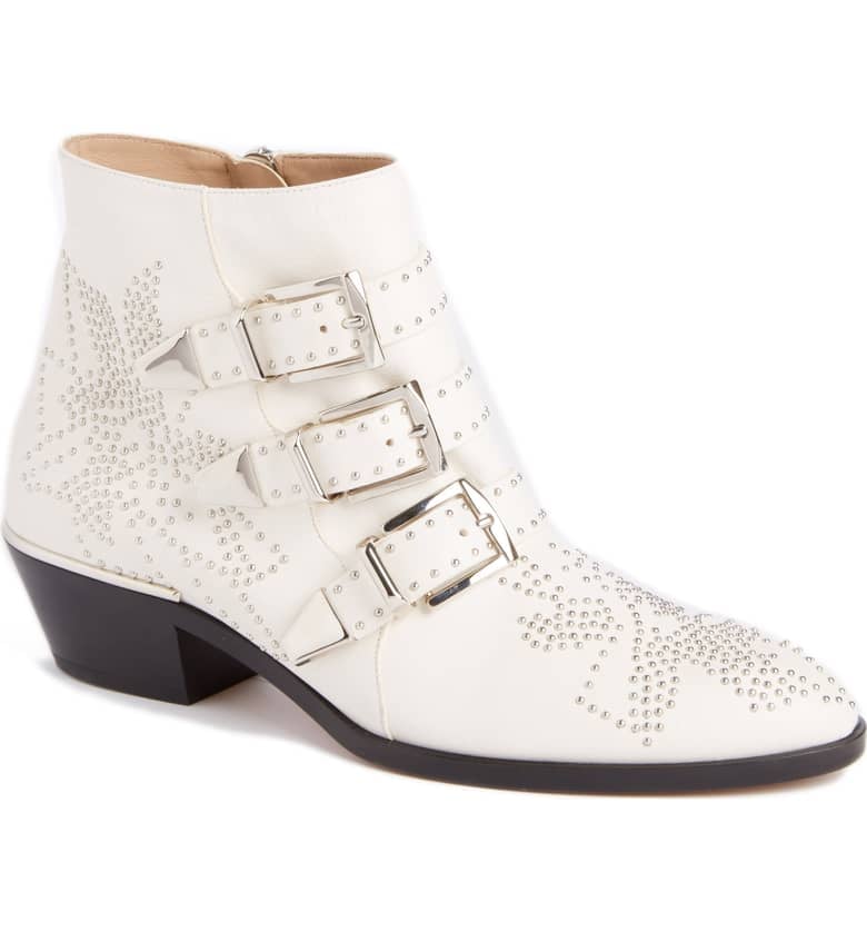 Chloé Susanna Stud Buckle Booties