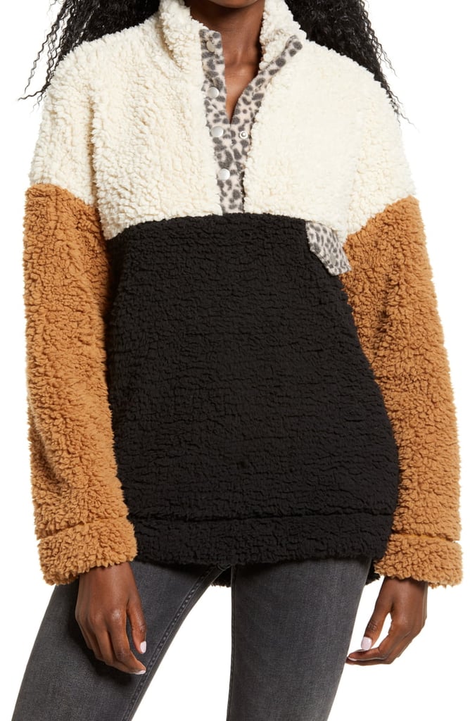 Thread & Supply Wubby Colorblock Fleece Pullover