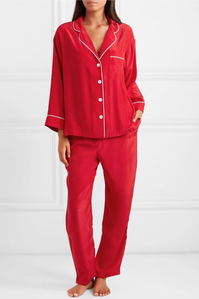 silk christmas pajamas