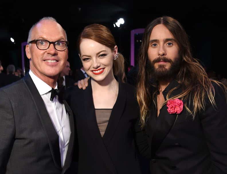When he was with Emma Stone and Michael Keaton, he just couldn't deal.