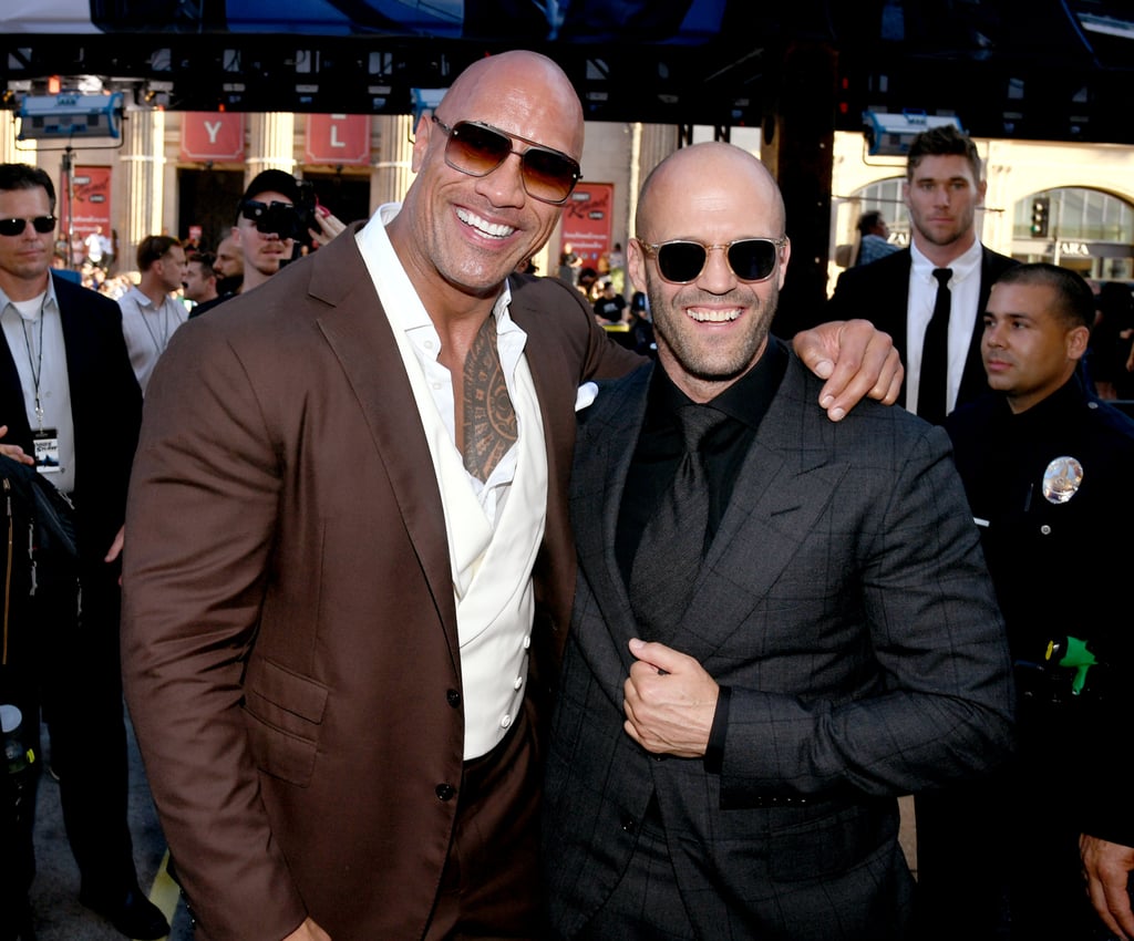 Dwayne Johnson and His Mom at Hobbs and Shaw LA Premiere