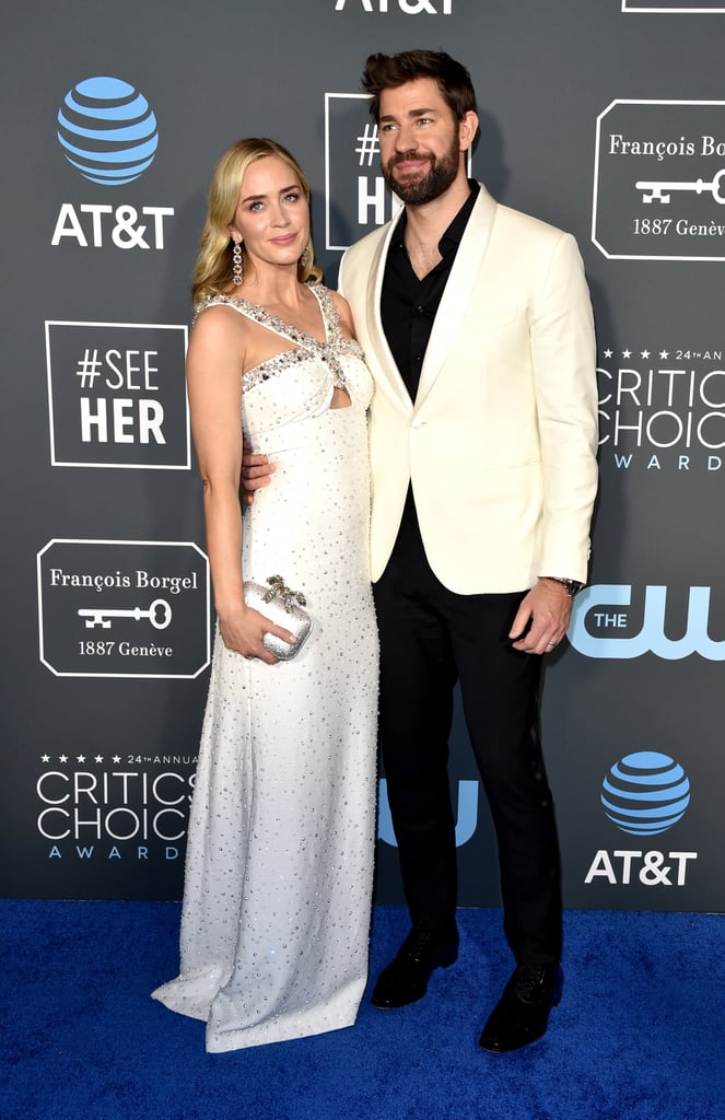 Emily Blunt and John Krasinski at the 2019 Critics' Choice Awards