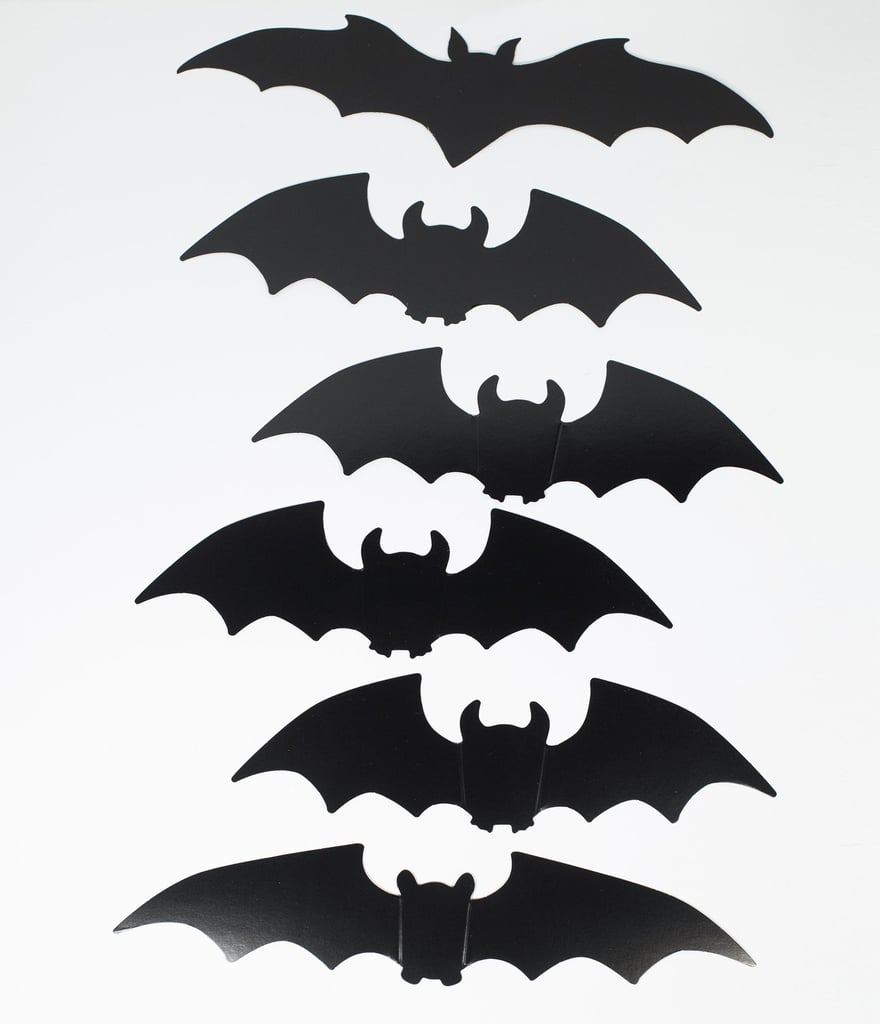 Black Bat Silhouette Paper Cutouts Set Unique Vintage 2020 Halloween