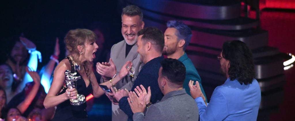 Taylor Swift Accepts Award From *NSYNC at the 2023 MTV VMAs