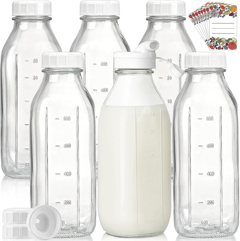 Syntic Liter Glass Milk Bottles