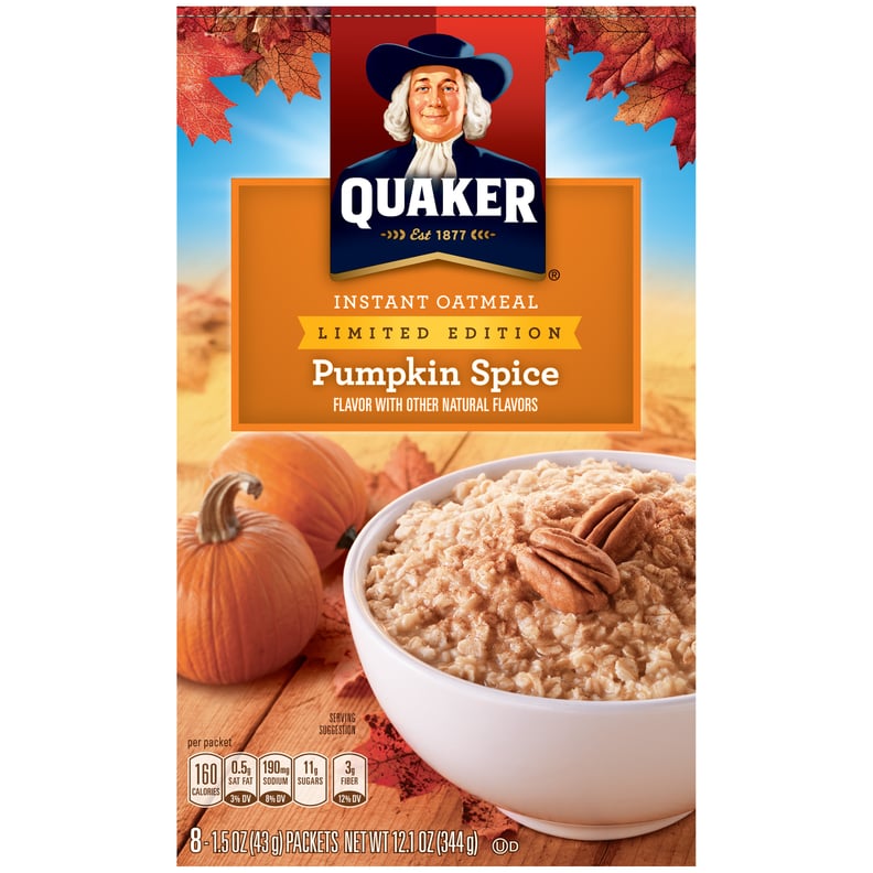 Pumpkin Spice Quaker Instant Oatmeal