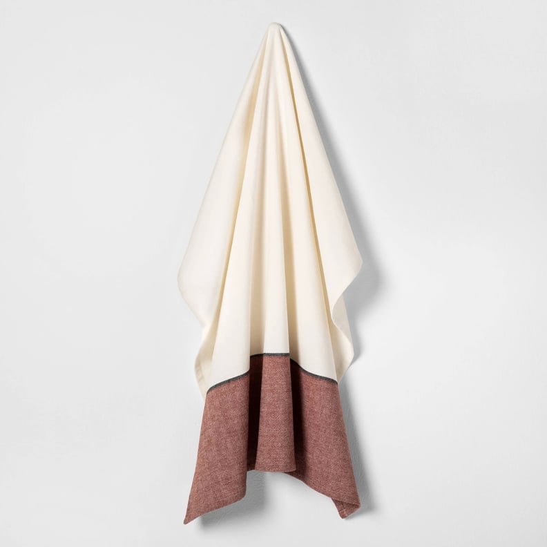 Flour Sack Kitchen Towel in Sour Cream / Rust