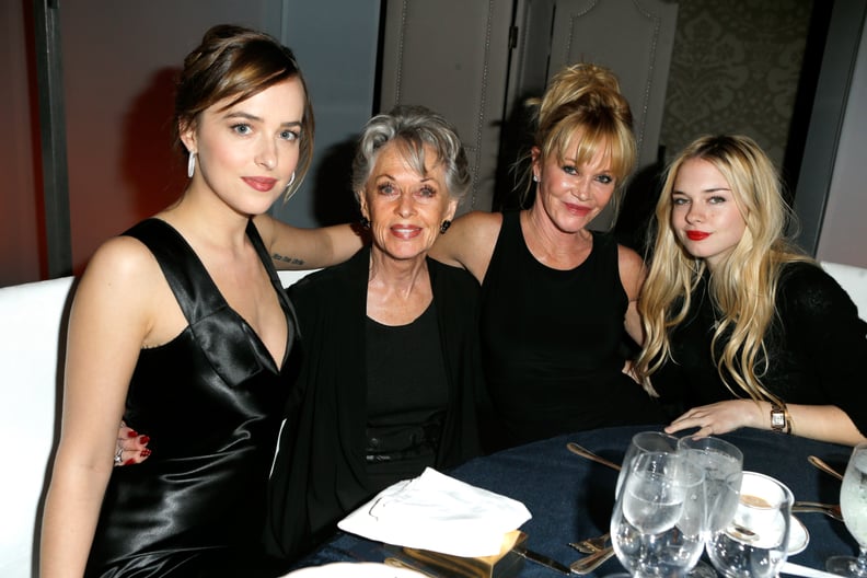 Dakota Johnson, Tippi Hedren, Melanie Griffith, and Stella Banderas