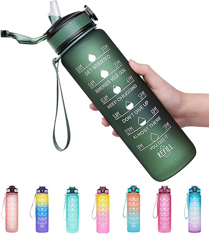 8 Best Water Bottles with Time Marking