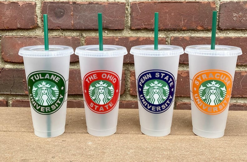 Personalized College Starbucks Cup