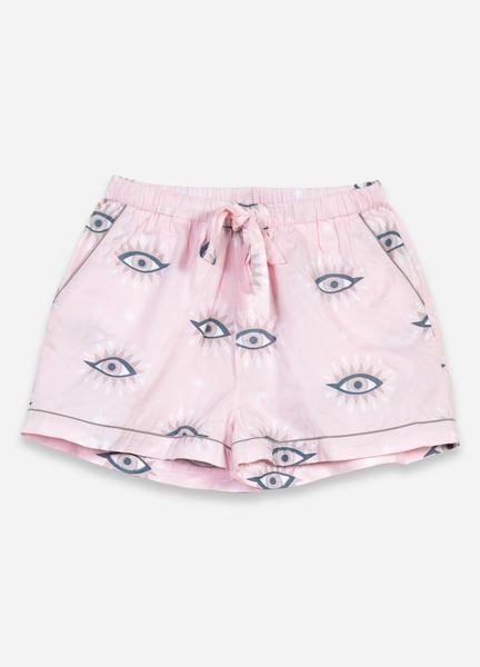 Print Fresh Eyes of the World Pajama Shorts