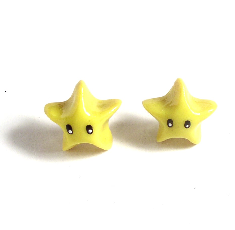 Super Mario Star Studded Earrings ($12)
