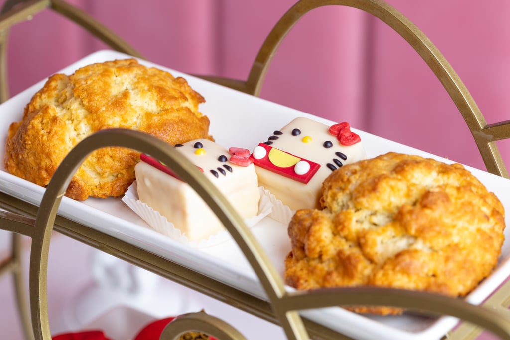 Buttermilk scones and Hello Kitty mini cakes.