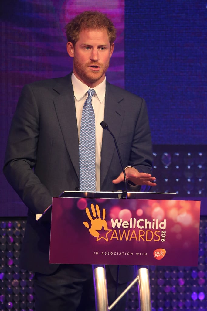 Prince Harry at WellChild Awards October 2016 POPSUGAR Celebrity Photo 8