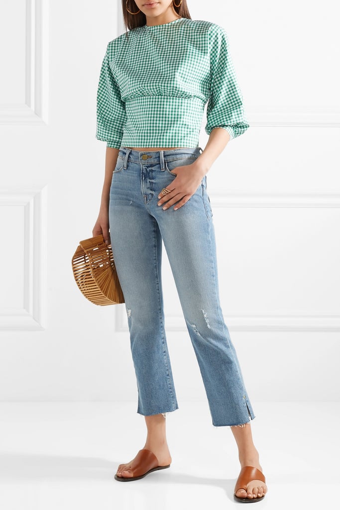 MDS Stripes Louise Gingham Top