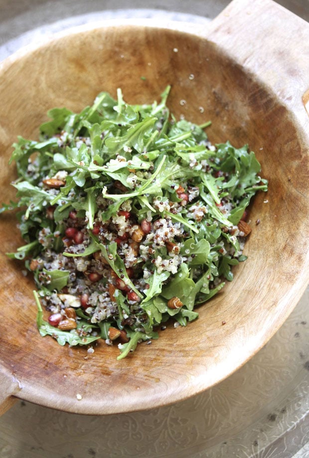 Quinoa Salad With Pomegranates and Arugula