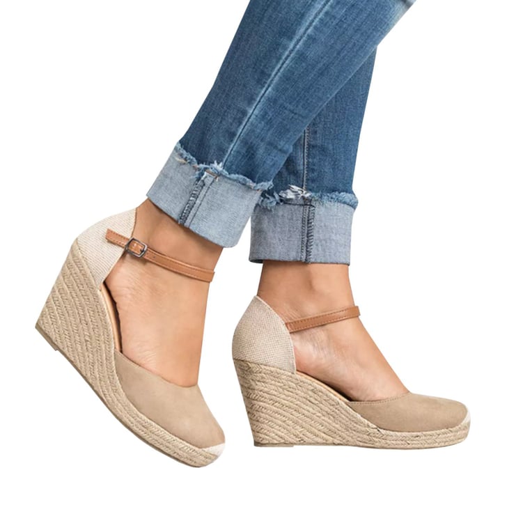 platform wedges closed toe