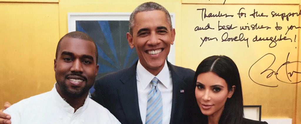 Kim and Kanye Give President Obama Yeezys