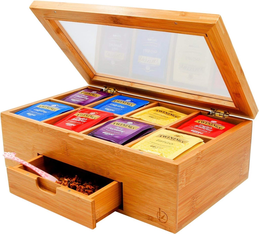 Bamboo Tea Box With Small Drawer