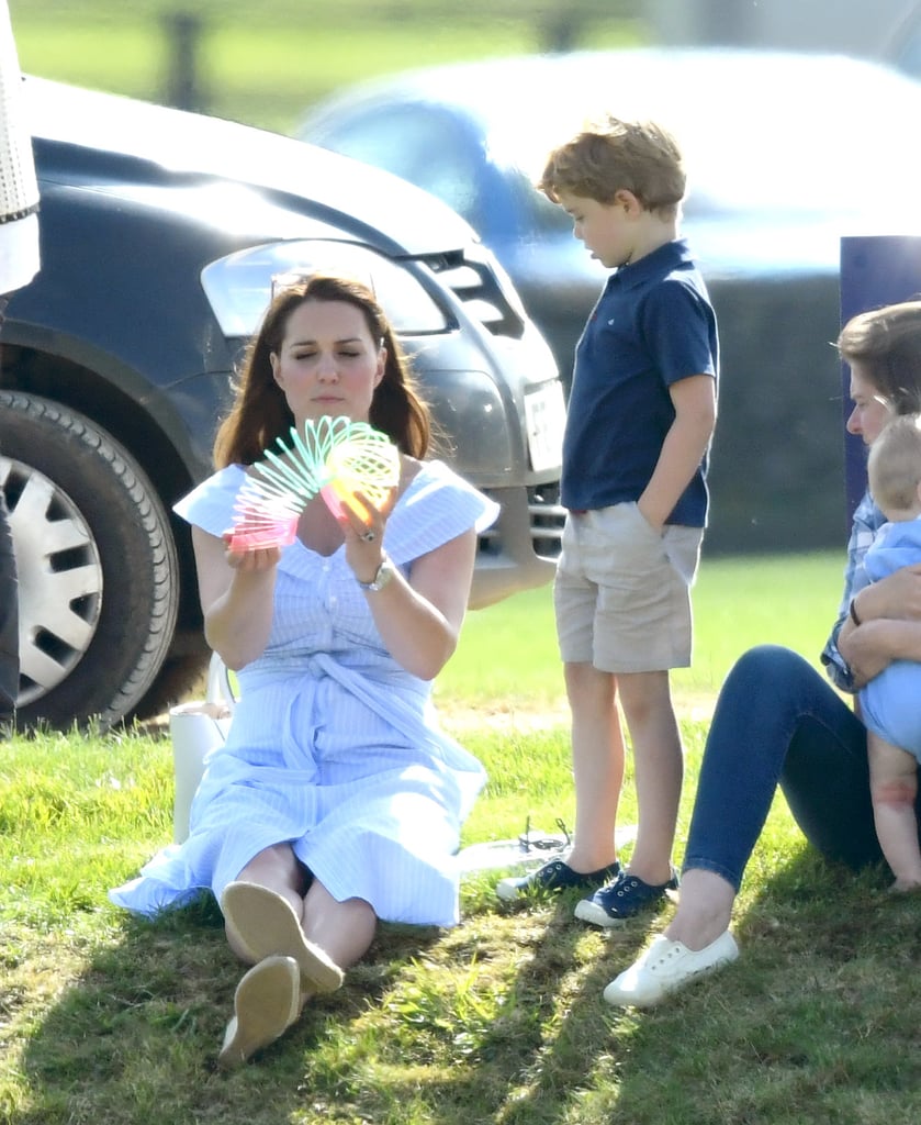 Kate Middleton Blue Dress at Polo Match 2018