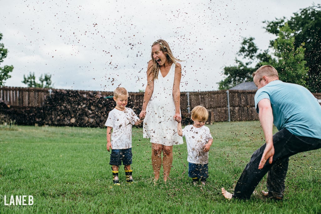 Mud Fight Maternity Shoot