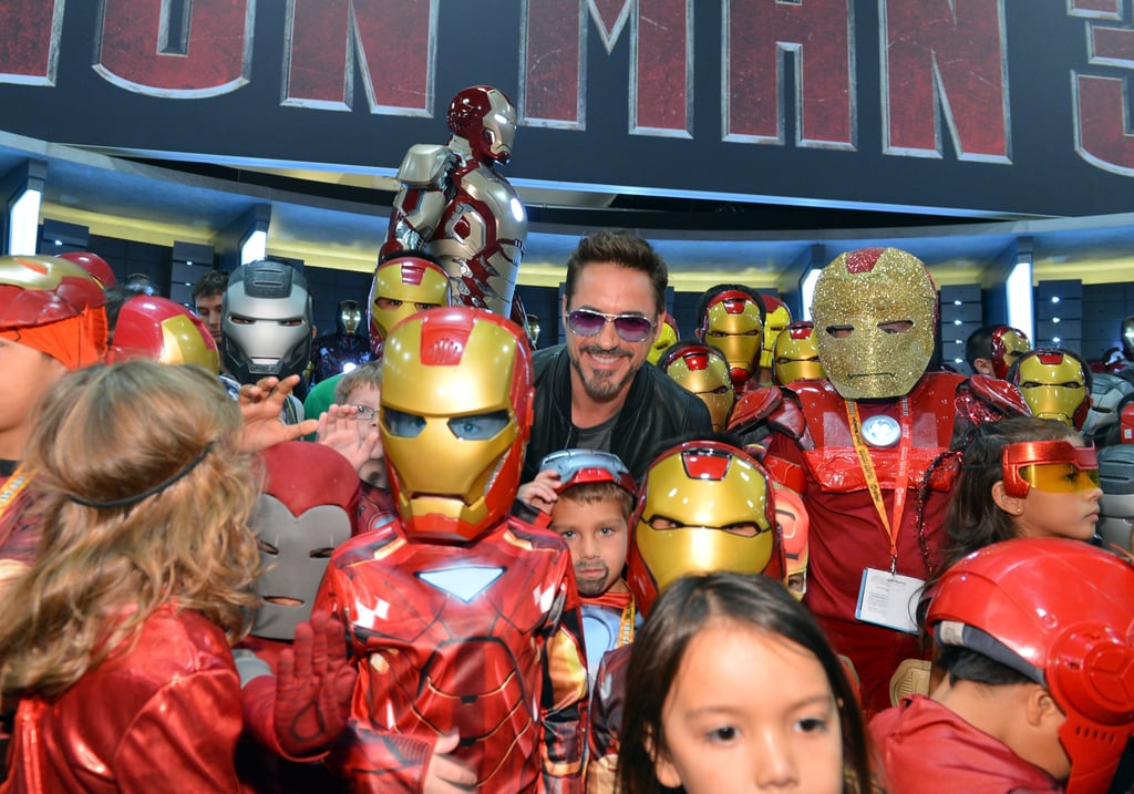 Robert Downey Jr. surprised a group of children at Comic-Con San Diego in 2012 when he revealed himself to be the judge of an Iron Man costume contest.