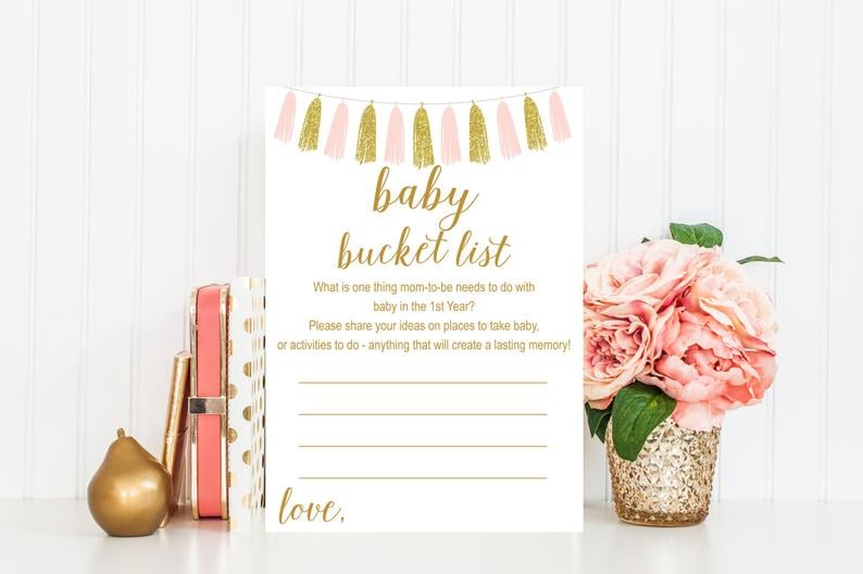 Baby Bucket List Game