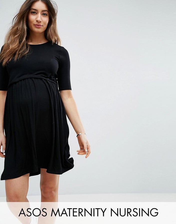next black maternity dress