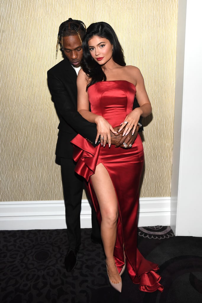 Kylie Jenner Red Dress For Pre-Grammys Gala 2019