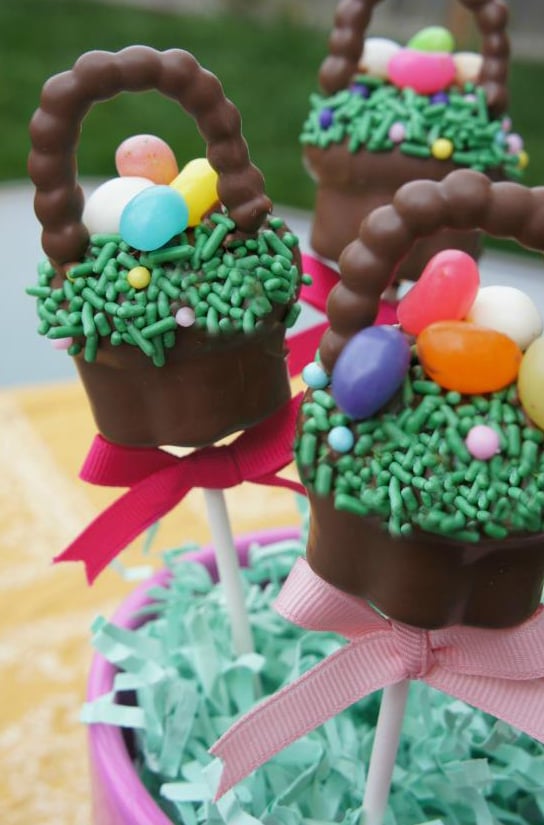 Easter Basket Cake Pops