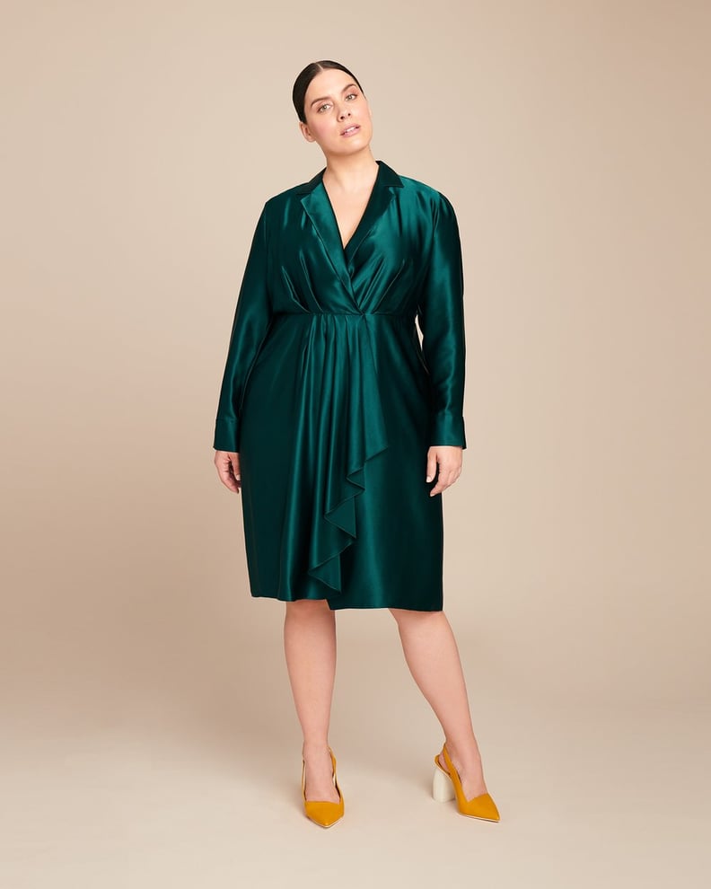 Jason Wu Silk Charmeuse Collar Day Dress