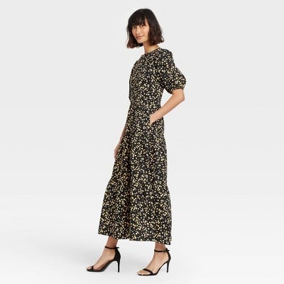 Who What Wear Puff Short Sleeve Dress