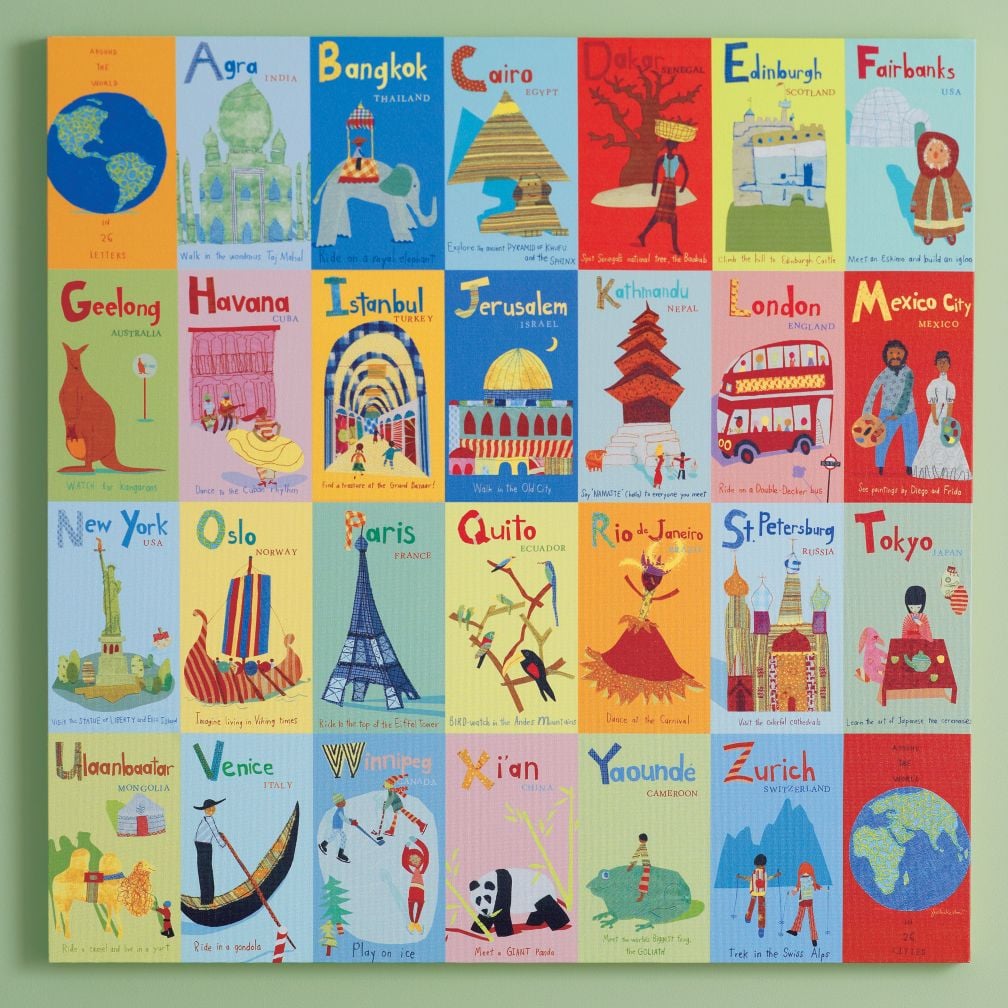 canvas of various countries
